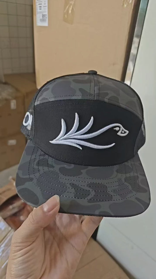 Oneils Outfitters Black Camo Duck Hat